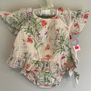 NWT Gap Baby 3 piece Floral Set